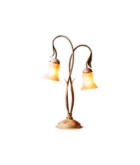 Brown Wood Table Lamp